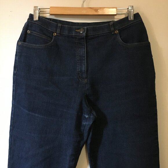 Vintage Allison Daley Stretchy Waist Mom Dark Blue Jeans - Picture 6 of 16